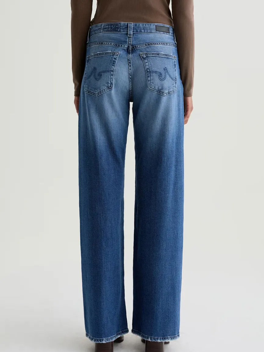 AG Jeans Adria Low-Rise Wide Leg in Headline