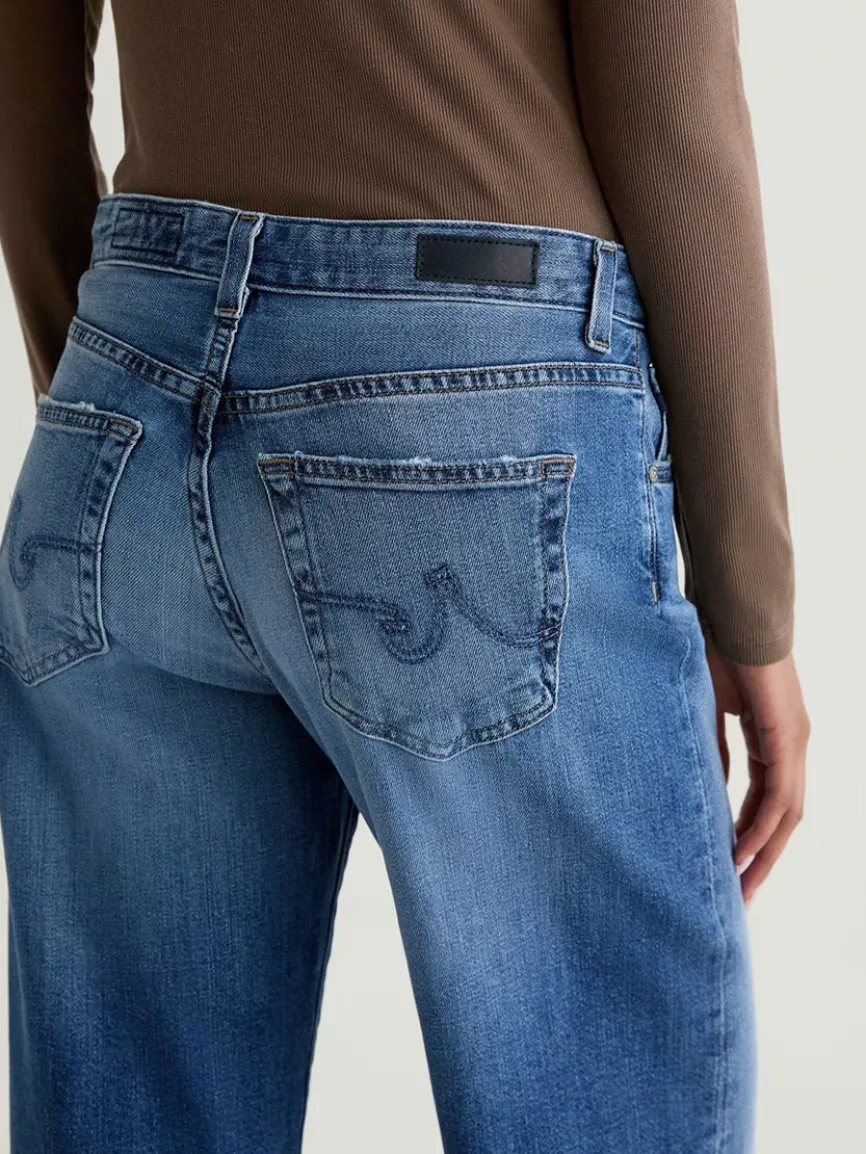 AG Jeans Adria Low-Rise Wide Leg in Headline