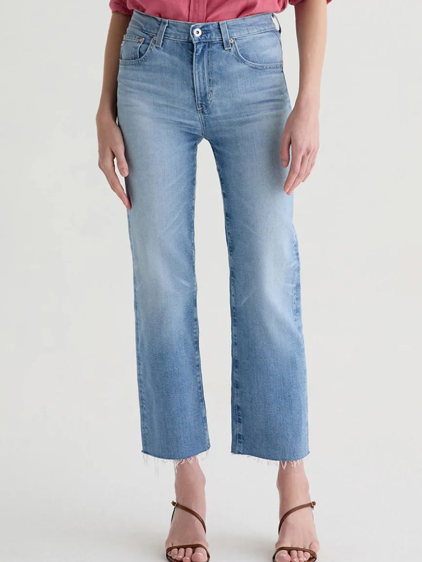 AG Jeans Brinley Mid-Rise Straight in Fiction