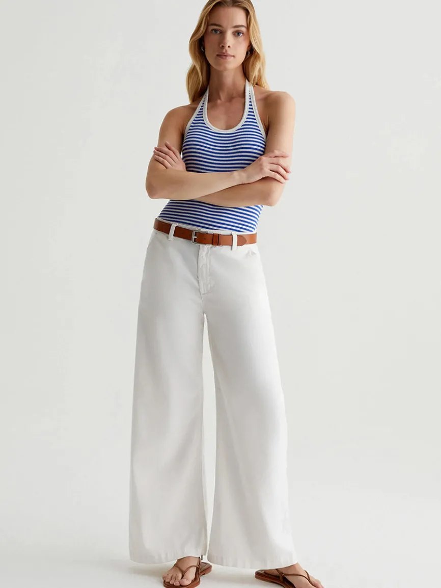 AG Jeans Caden Wide-Leg Trouser in Powder