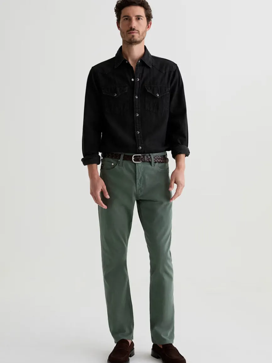 AG Jeans Everett Sueded in Cypress Green