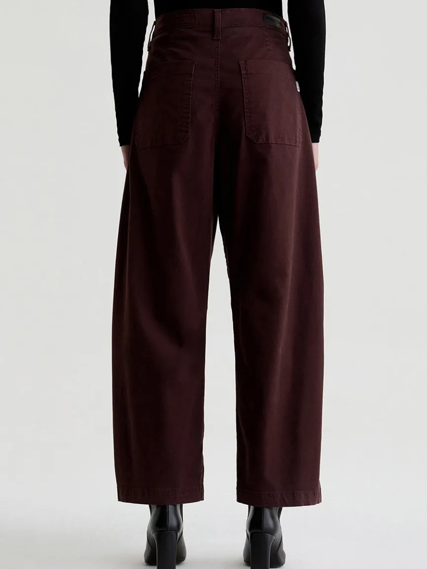 AG Jeans Fiona High-Rise Barrel in Coffee Bean