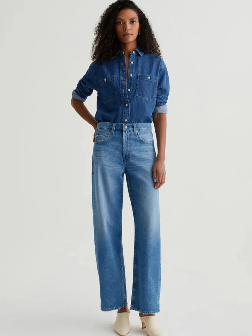 AG Jeans Hattie High Rise Barrel in Flashback