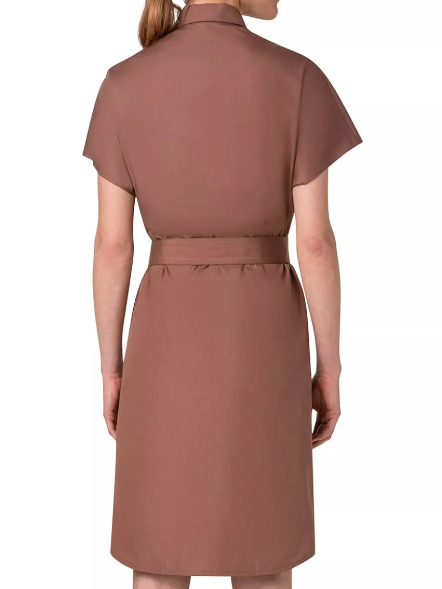 Akris Punto Collared Shirt Dress in Hazel