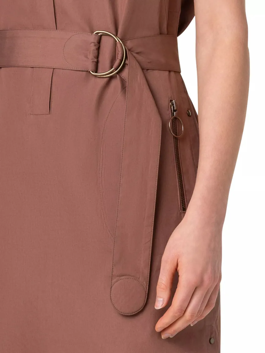 Akris Punto Collared Shirt Dress in Hazel