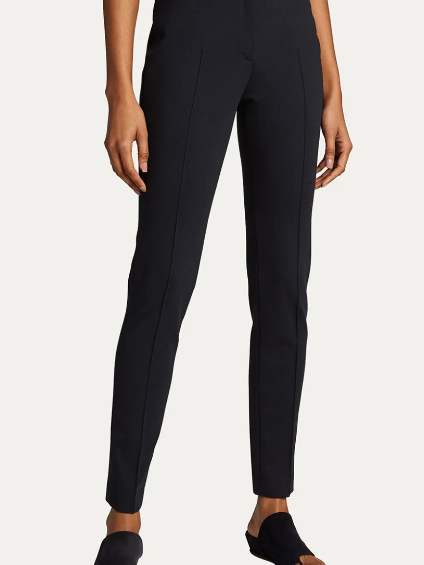 Akris Punto Mara Skinny Jersey Pants in Charcoal