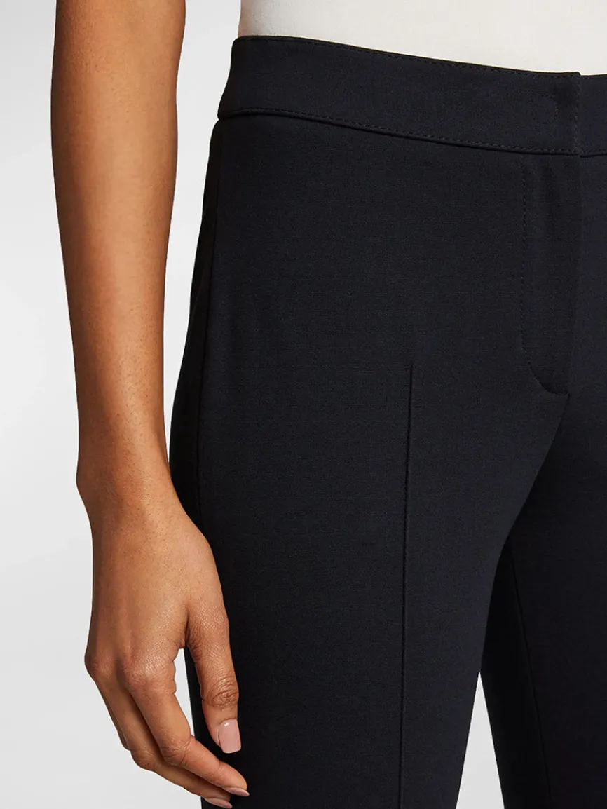 Akris Punto Mara Skinny Jersey Pants in Charcoal