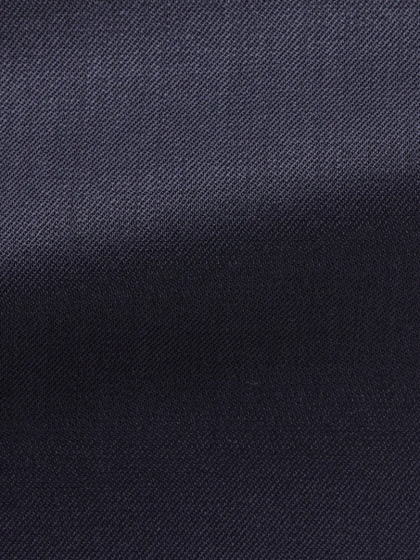 Atelier Munro Midnight Blue Twill 4-Season Wool Stretch Suit