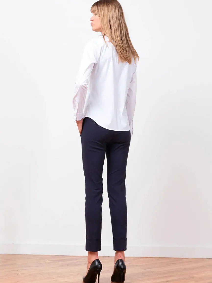 Avenue Montaigne Ben Signature Straight Leg Pant in Navy
