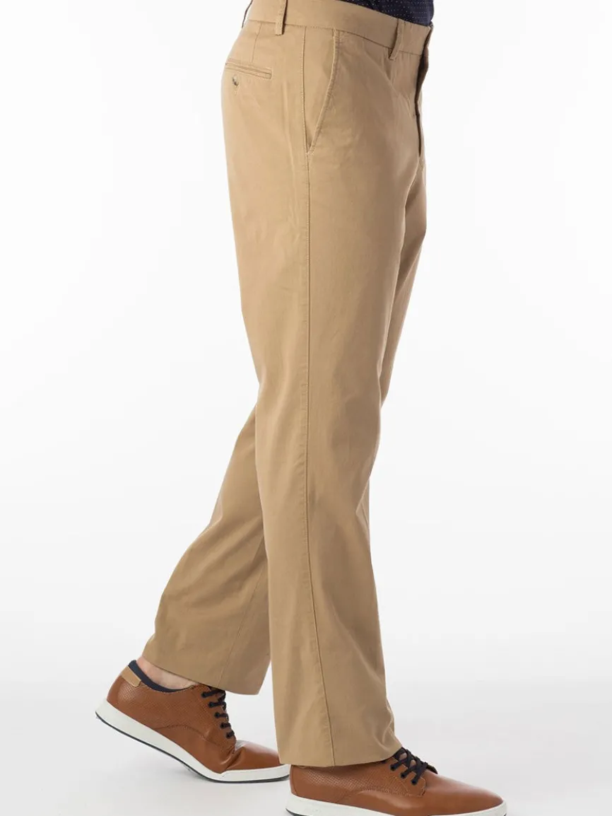 Ballin Atwater True Khaki Modern Flat Front Pant in British Tan