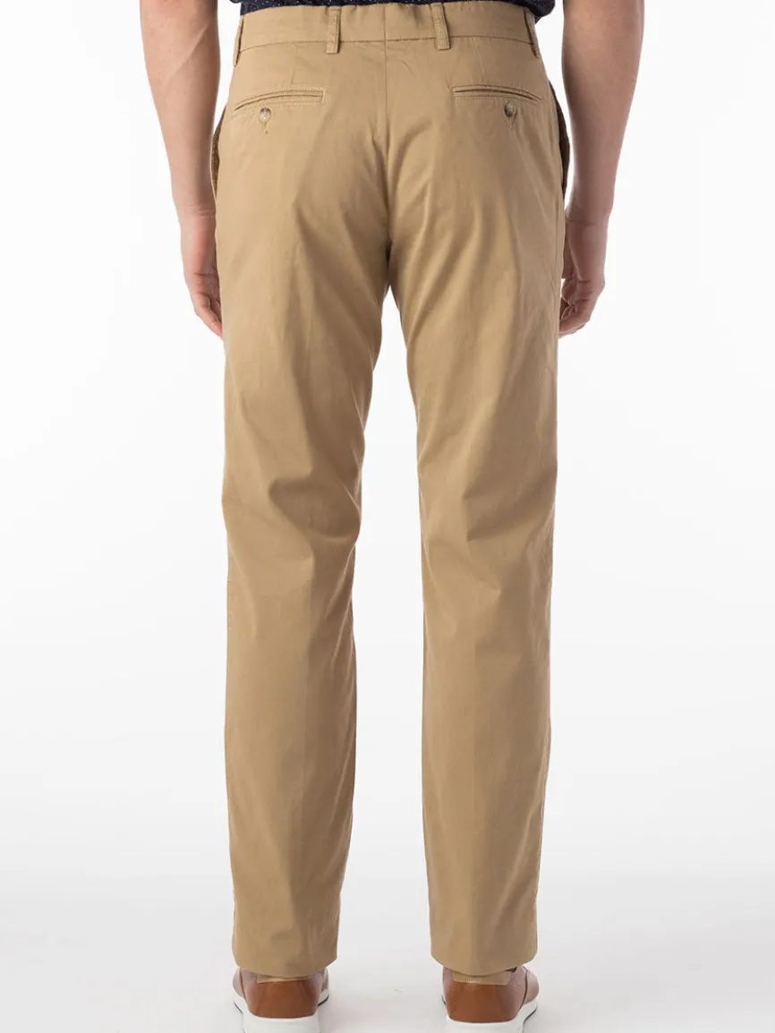 Ballin Atwater True Khaki Modern Flat Front Pant in British Tan