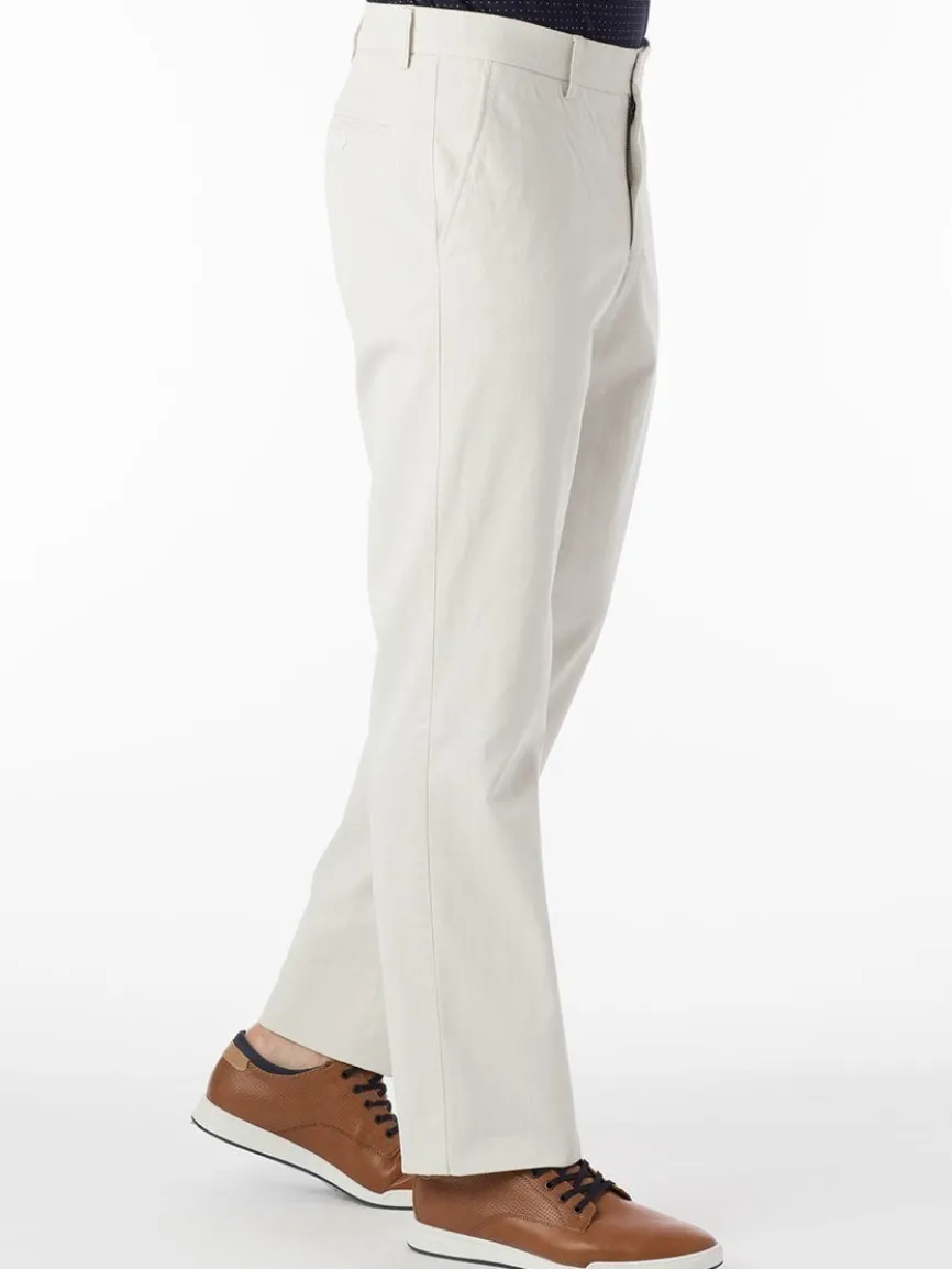 Ballin Atwater True Khaki Modern Flat Front Pant in Stone