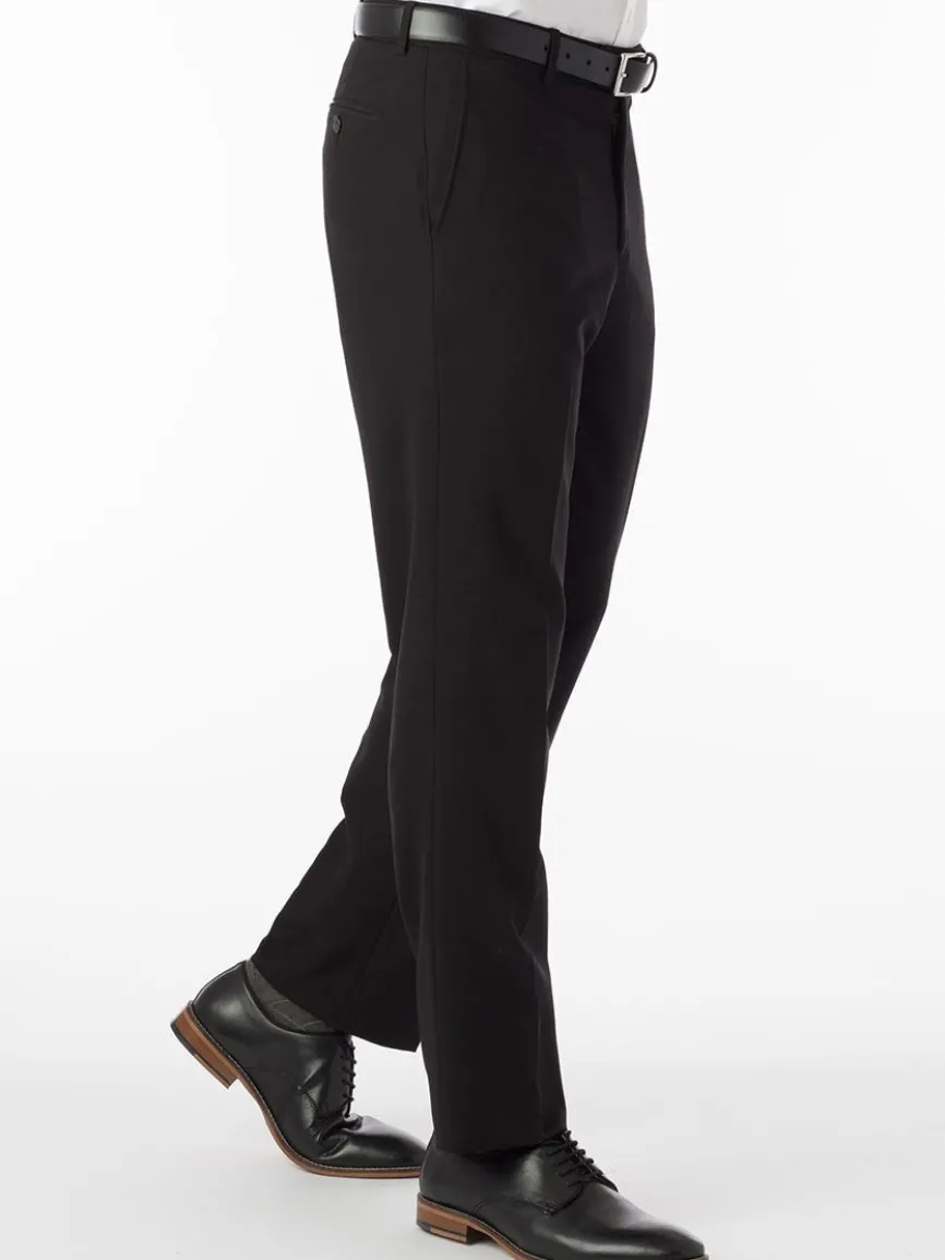 Ballin Connor Comfort 'EZE' Modern Flat Front Pant in Black