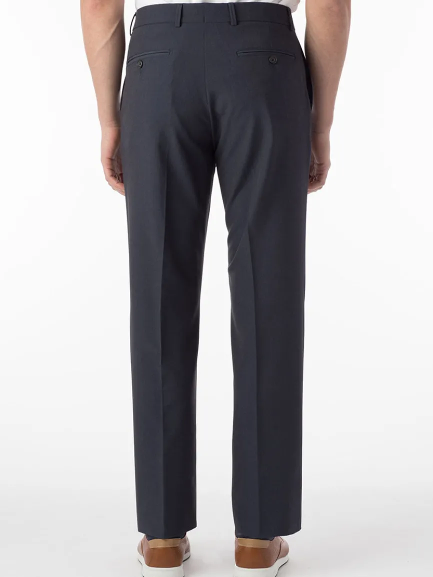 Ballin Connor Comfort 'EZE' Modern Flat Front Pant in Blue Mix