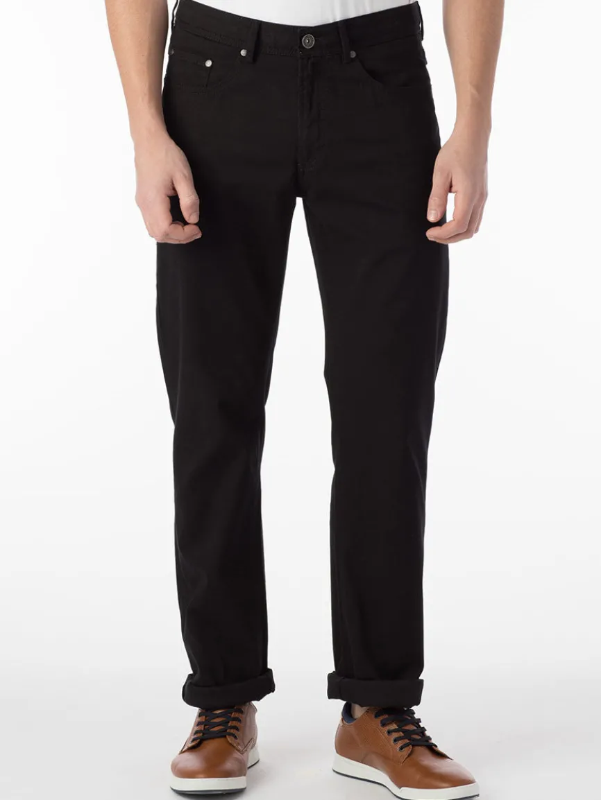 Ballin Crescent Modern 5 Pocket Twill Pants in Black