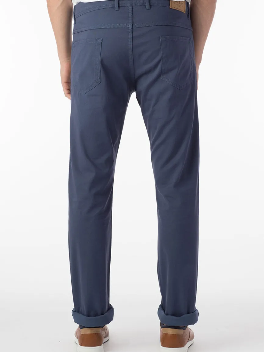 Ballin Crescent Modern 5 Pocket Twill Pants in Cadet