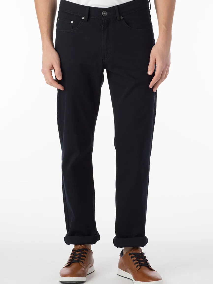 Ballin Crescent Modern 5 Pocket Twill Pants in Navy