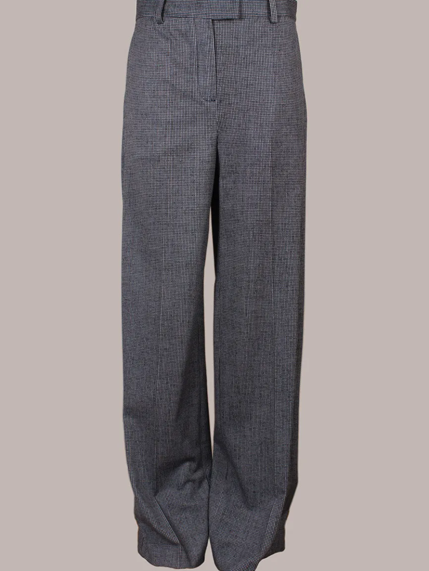 Circolo 1901 Mini Houndstooth Trouser in Blue