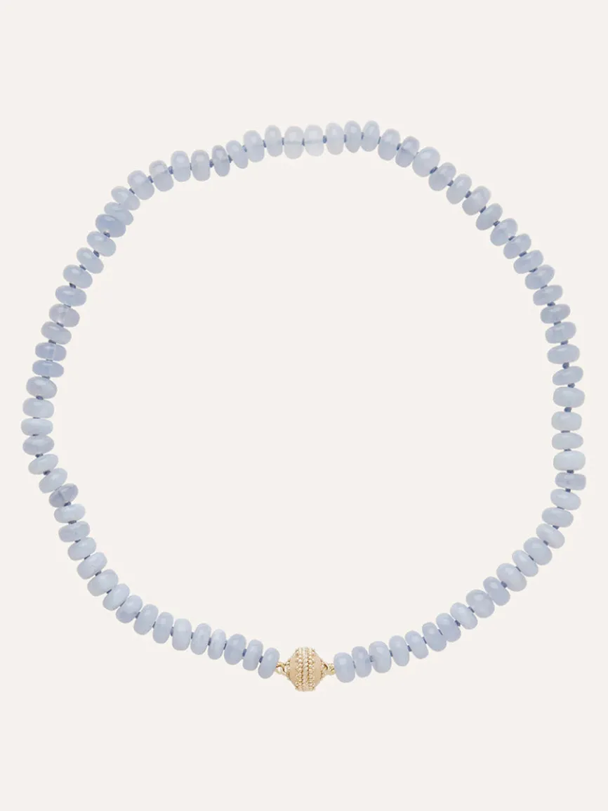 Clara Williams Chalcedony Rondelle Mini Necklace