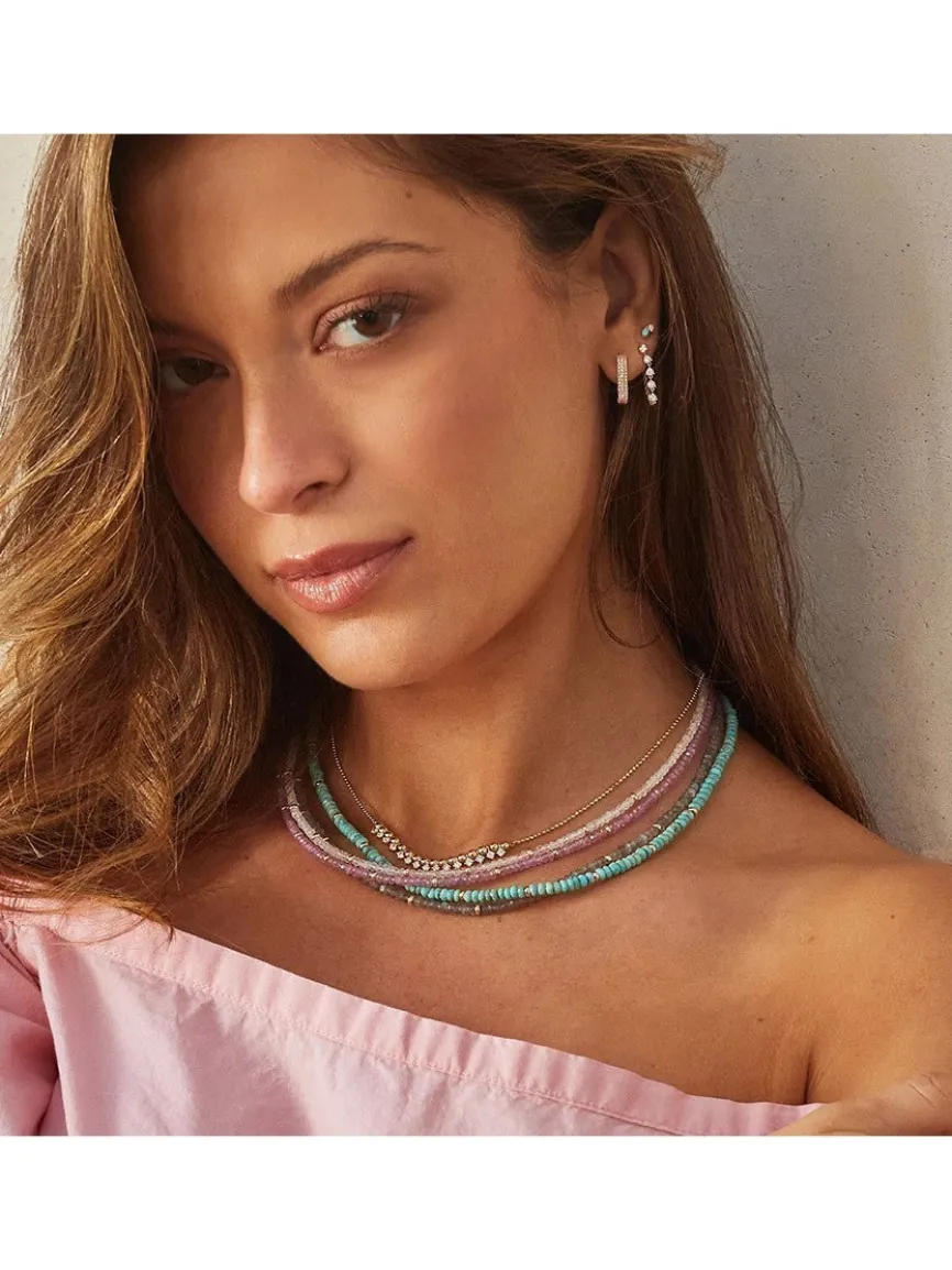 EF Collection Birthstone Bead Necklace - Labradorite