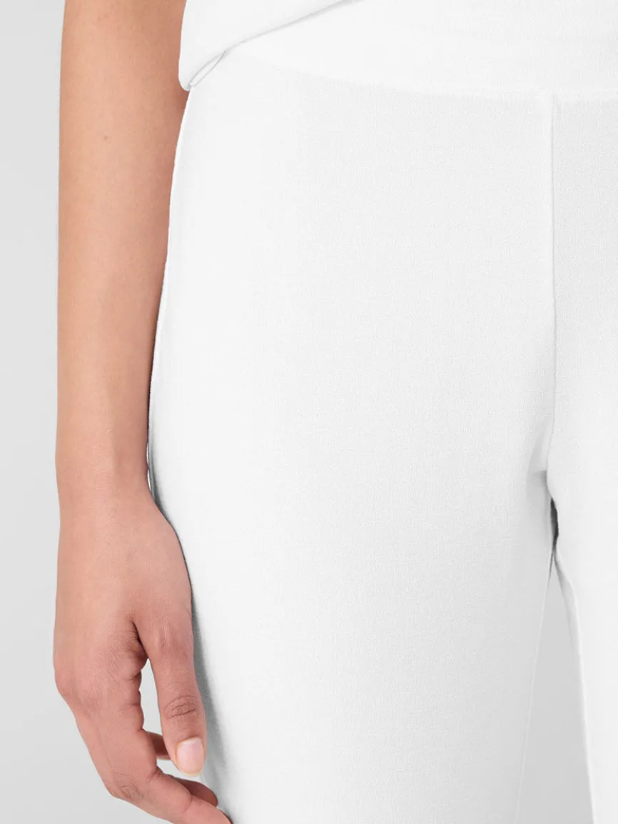 Eileen Fisher Washable Stretch Crepe Pant in White