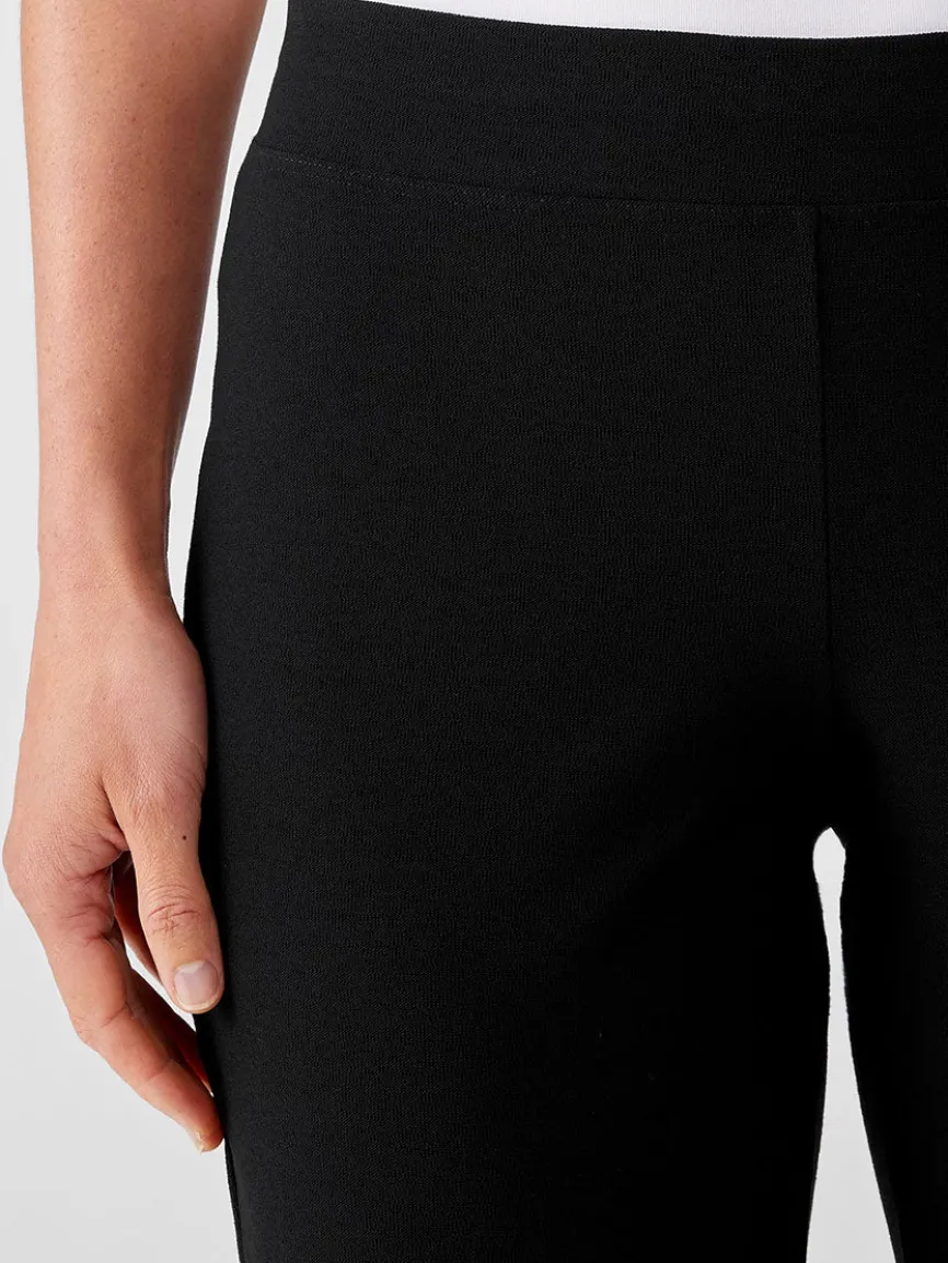 Eileen Fisher Washable Stretch Crepe Pant in Black