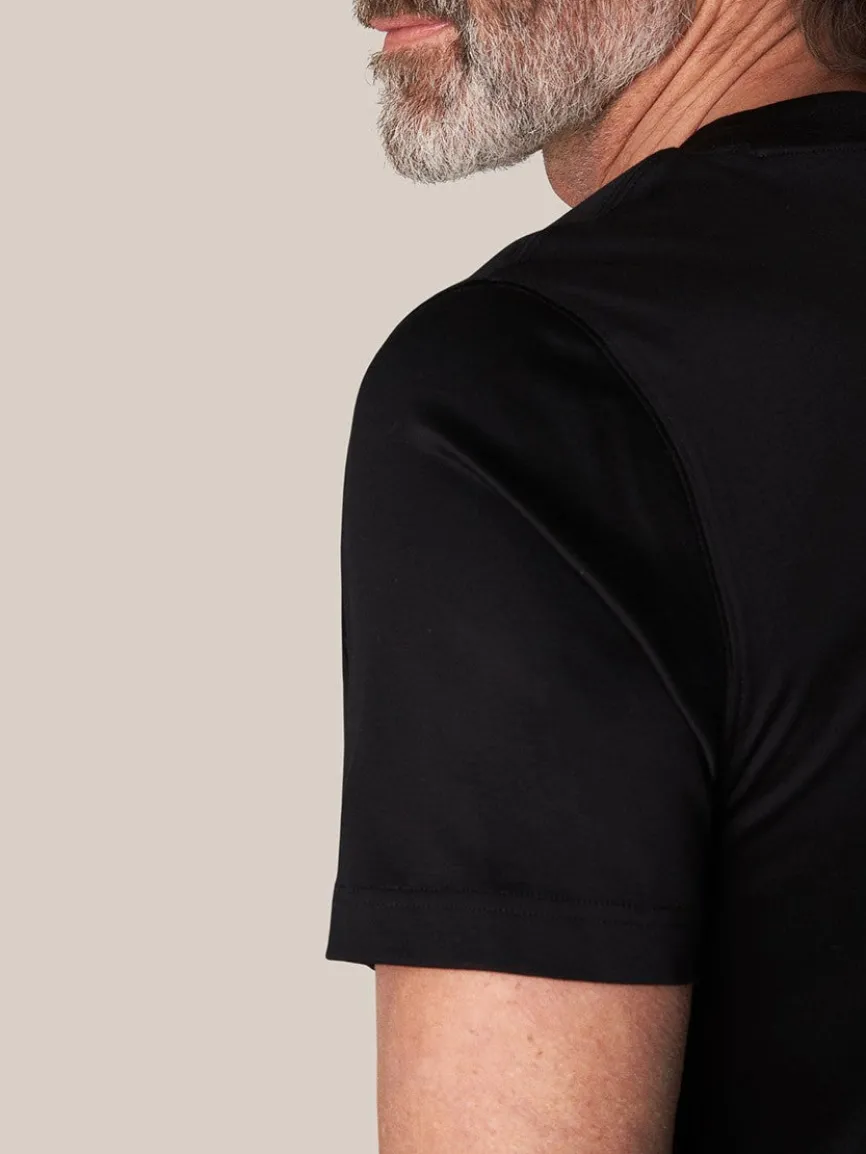 Eton Filo di Scozia T-Shirt in Black