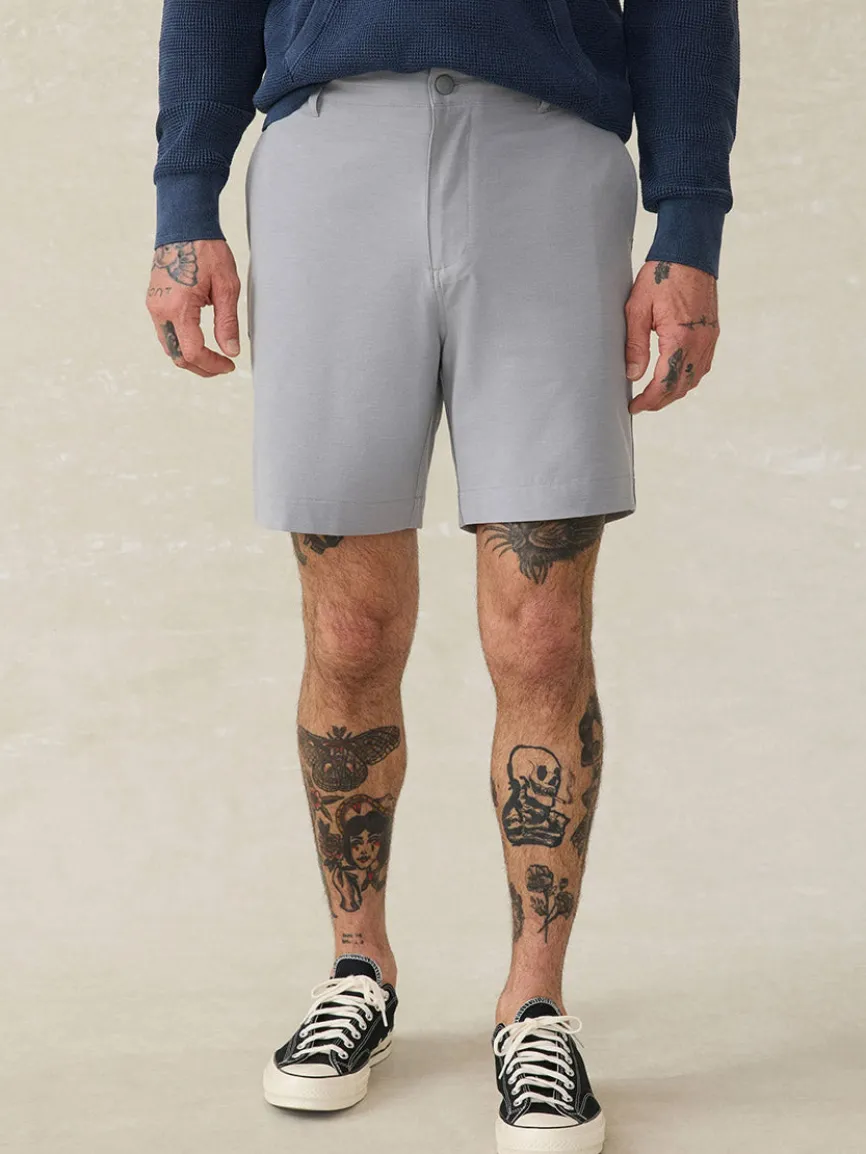 Faherty Brand All Day Short in Ice Grey