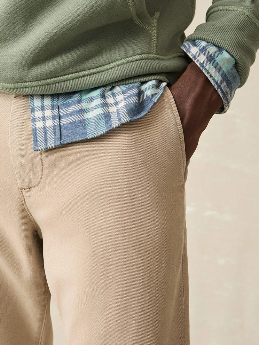 Faherty Brand Coastline Stretch Chino in Utility Khaki