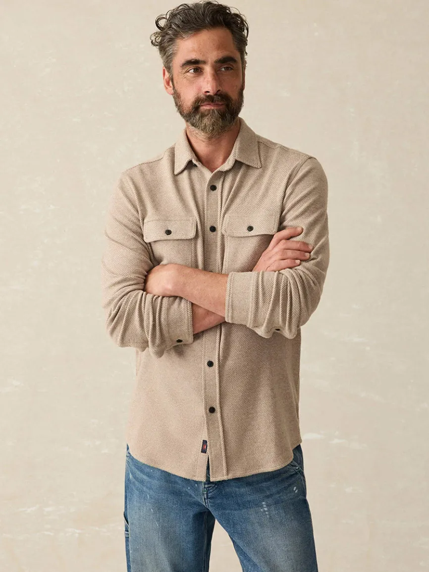 Faherty Brand Legend Sweater Shirt in Timber Twill