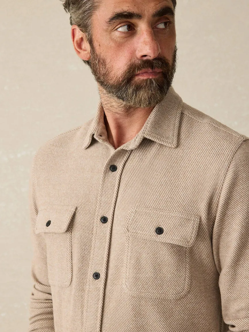 Faherty Brand Legend Sweater Shirt in Timber Twill