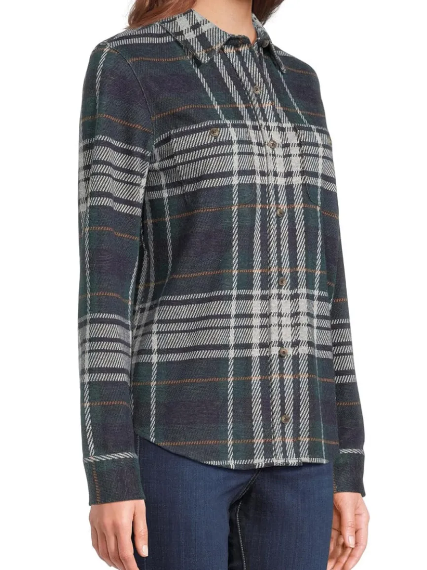 Faherty Brand Legend Sweater Shirt in Blue Ridge Plaid