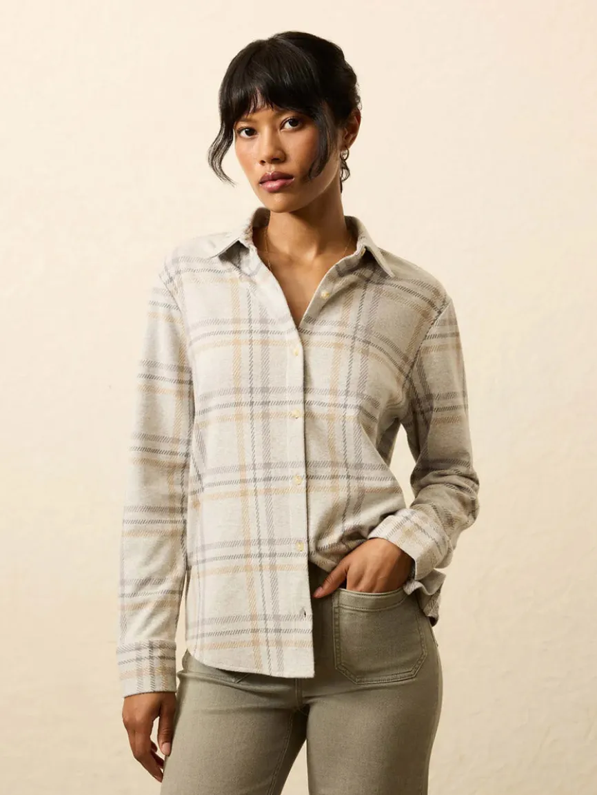 Faherty Brand Legend™ Classic Sweater Shirt in Sandy Trails Plaid