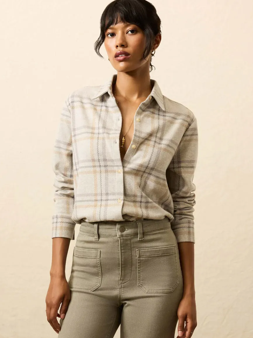 Faherty Brand Legend™ Classic Sweater Shirt in Sandy Trails Plaid