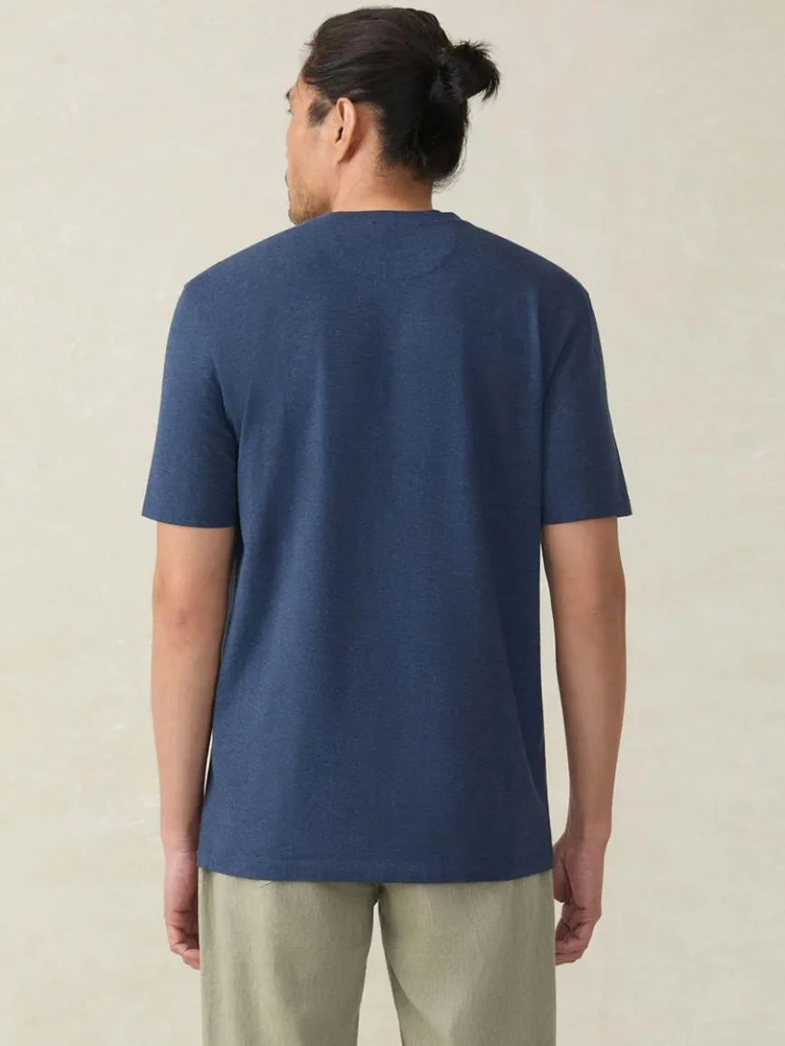 Faherty Brand Movement Short-Sleeve T-Shirt in Great Falls Heather