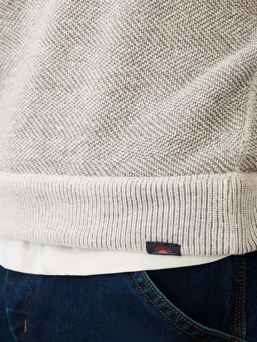 Faherty Brand Whitewater Quarter Zip in Grey Shell Loop