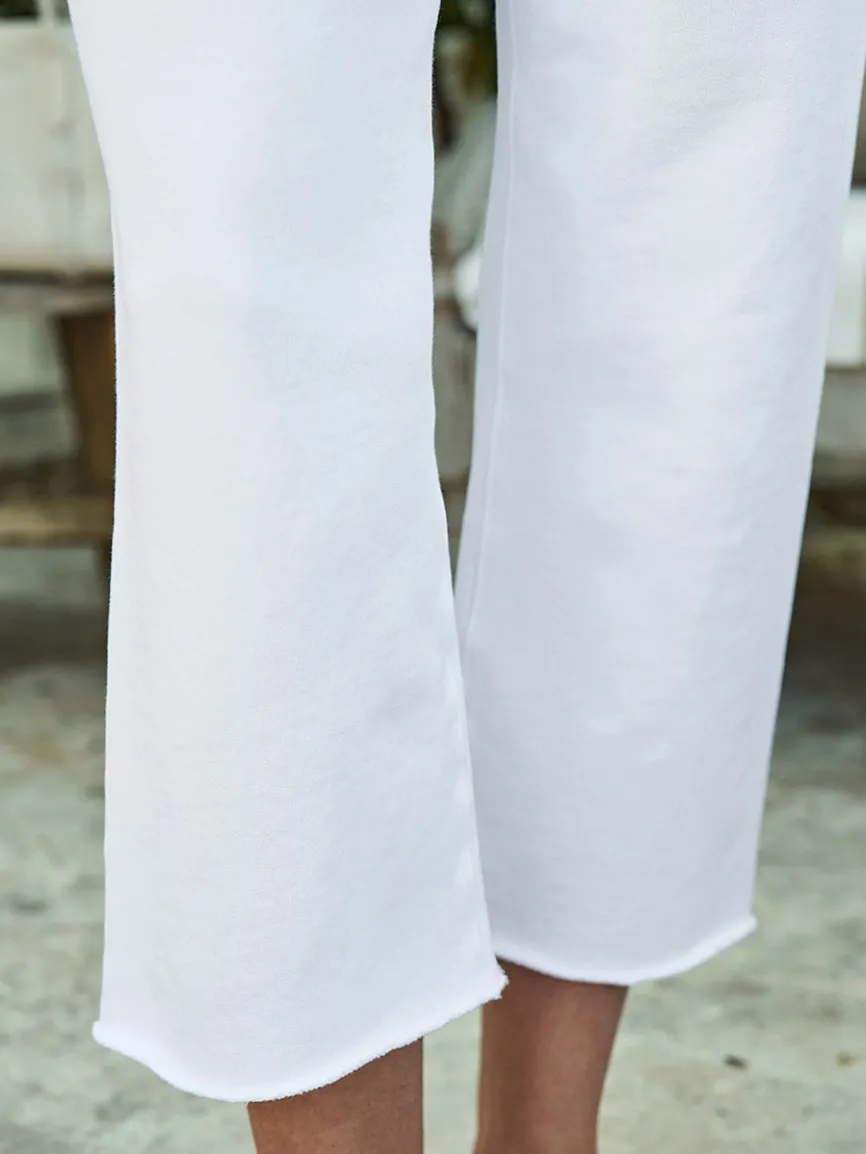 Frank & Eileen Catherine Favorite Sweatpant in White Triple Fleece