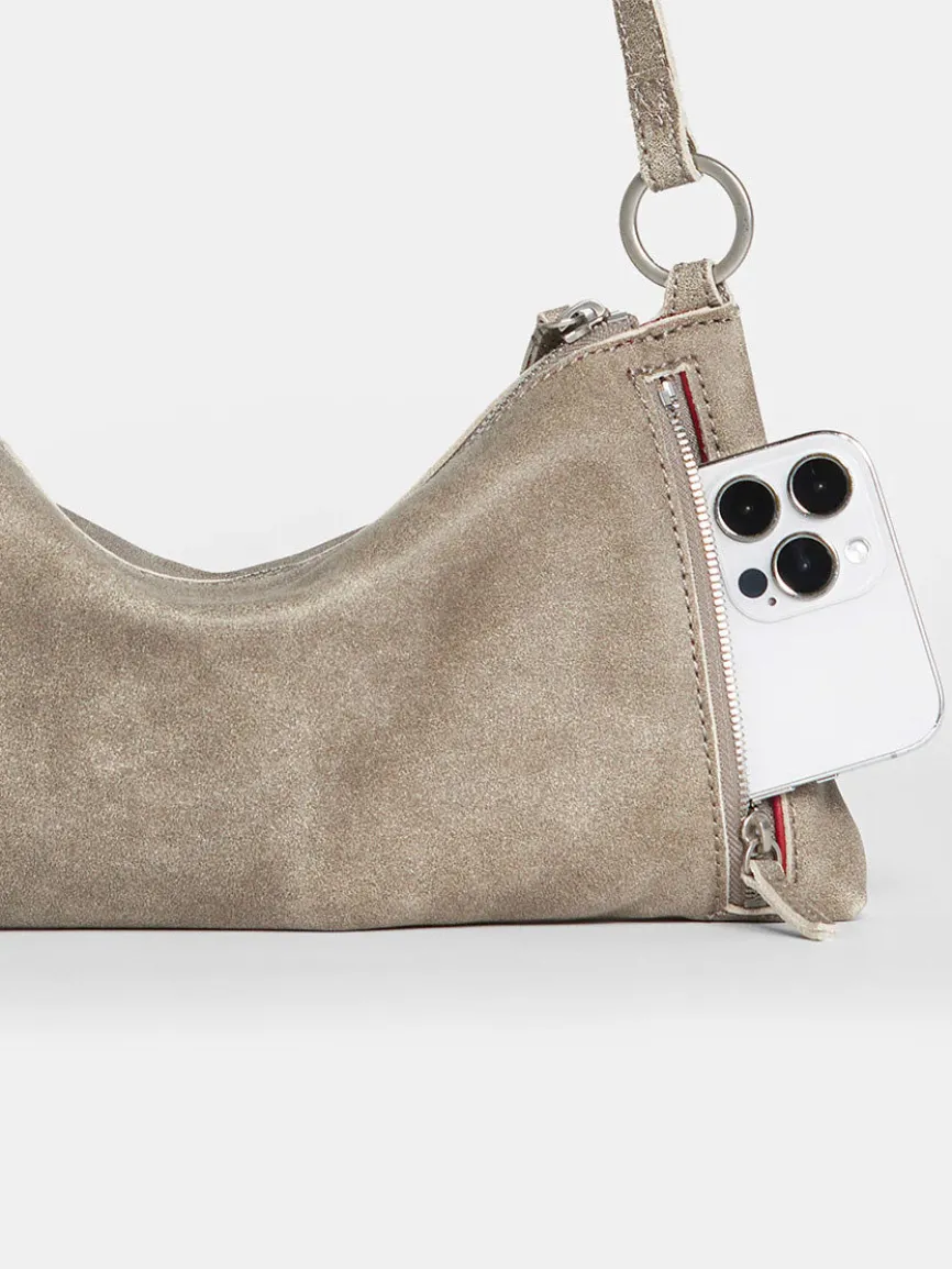 Hammitt Los Angeles Kyle Shoulder Bag in Pewter/Brushed Silver