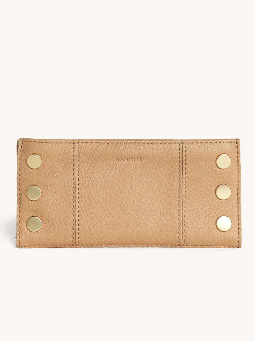 Hammitt Los Angeles 110 North Wallet in Toast Tan/Brushed Gold