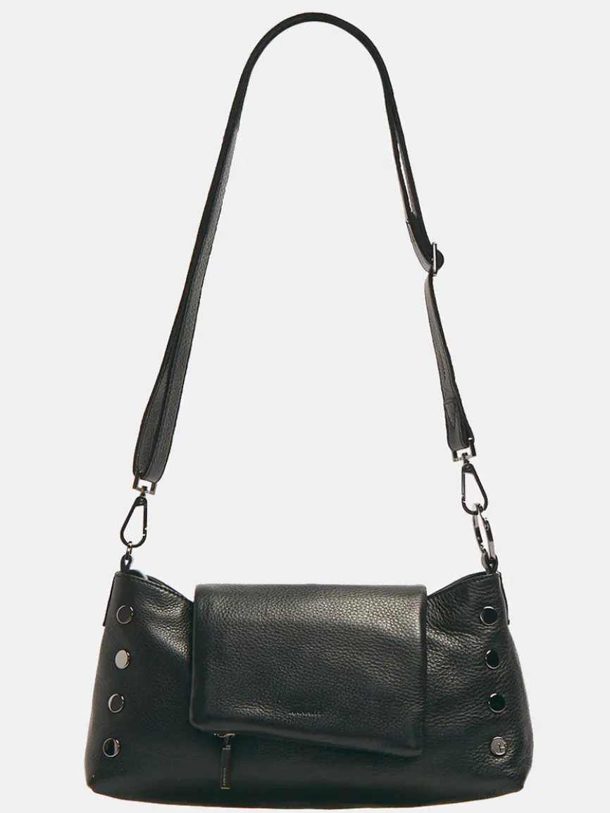 Hammitt Los Angeles VIP Satchel in Black/Gunmetal