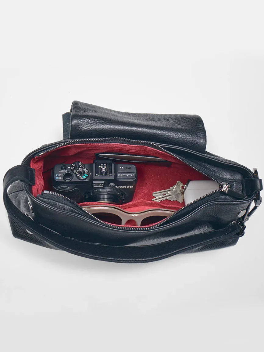 Hammitt Los Angeles VIP Satchel in Black/Gunmetal