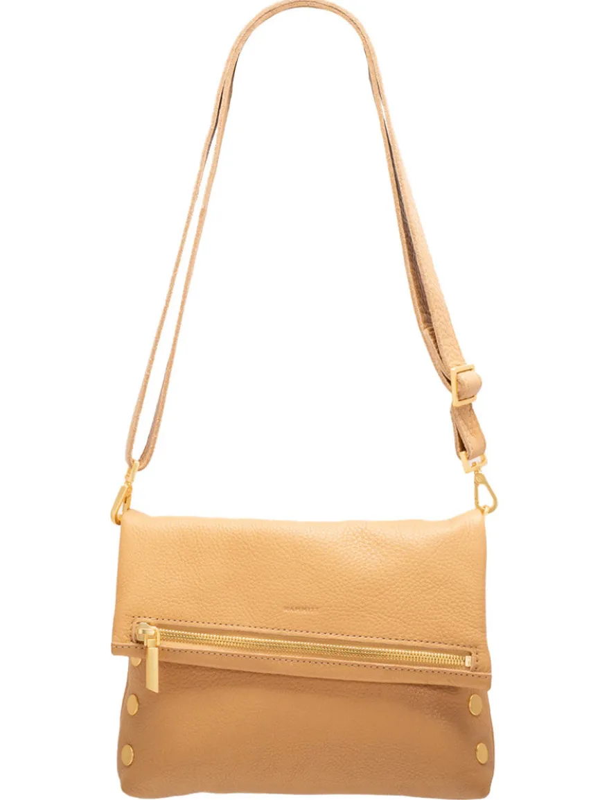 Hammitt Los Angeles VIP Medium Clutch in Toast Tan/Brushed Gold