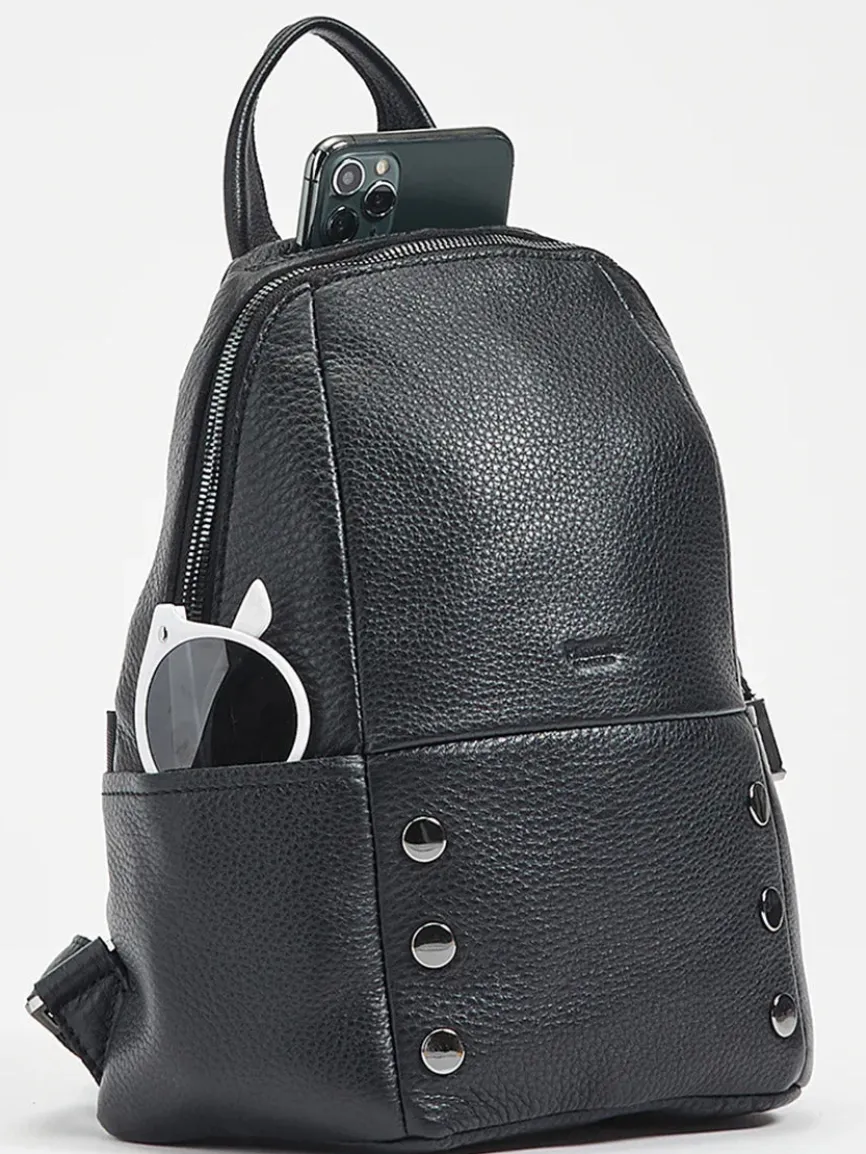 Hammitt Los Angeles Hunter Medium Backpack in Black/Gunmetal