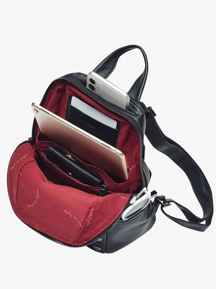 Hammitt Los Angeles Hunter Medium Backpack in Black/Gunmetal