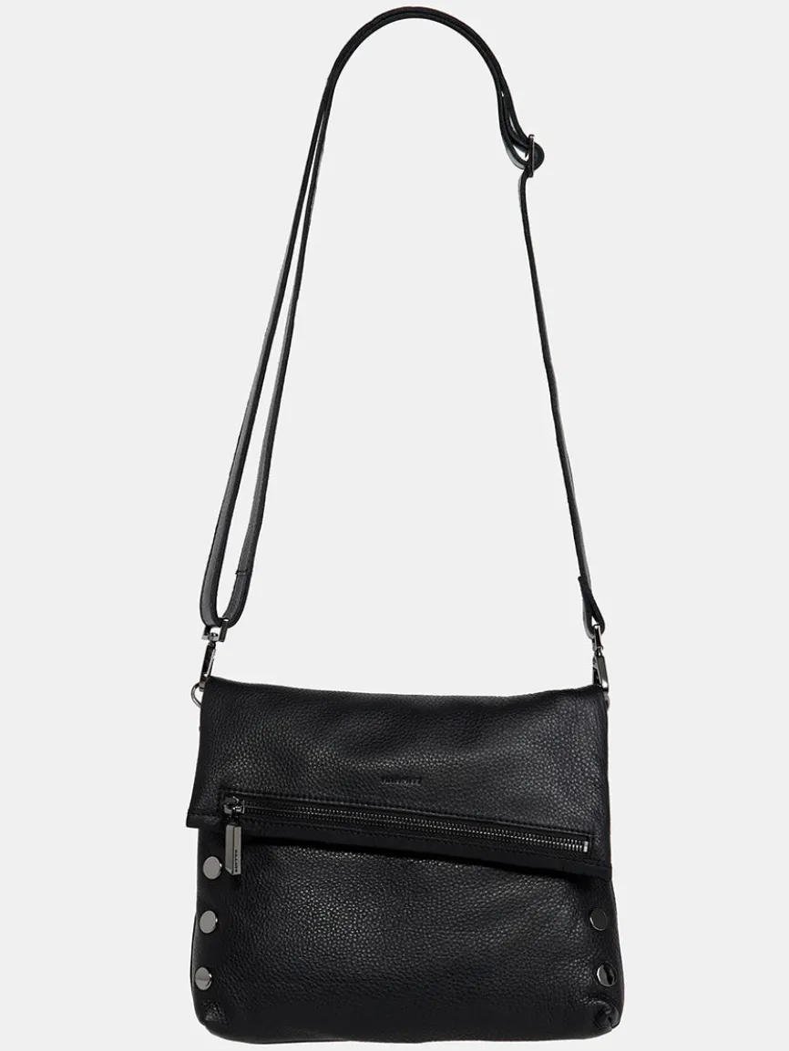 Hammitt Los Angeles VIP Medium Clutch in Black/Gunmetal