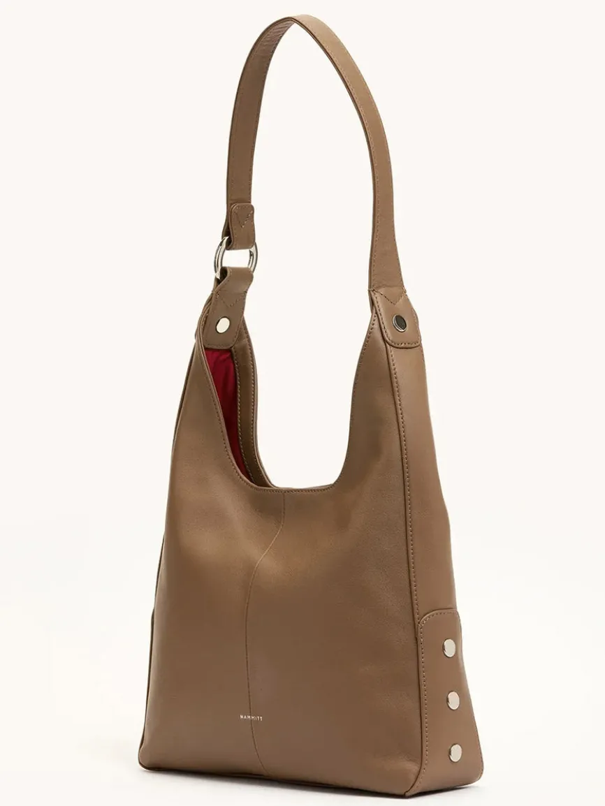 Hammitt Los Angeles Tim Med Hobo in Dune/Silver
