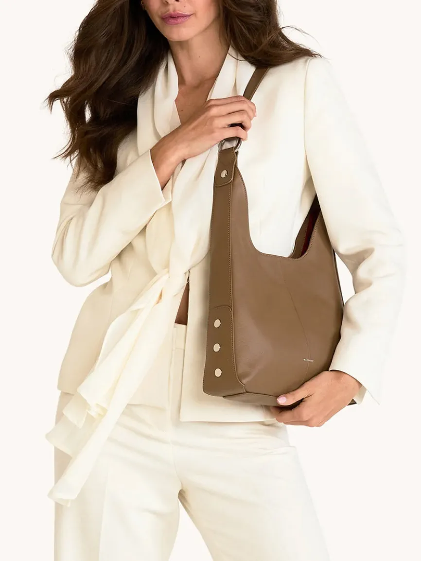 Hammitt Los Angeles Tim Med Hobo in Dune/Silver