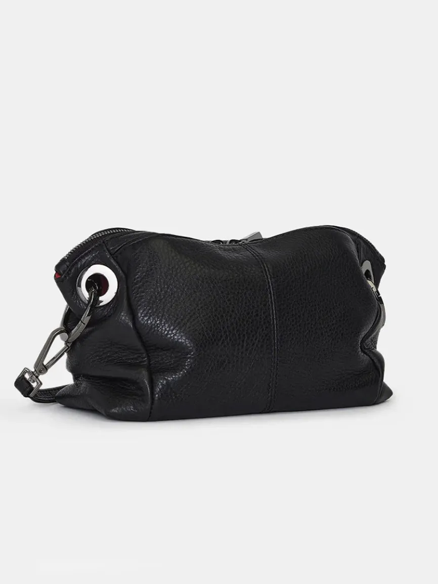 Hammitt Los Angeles Daniel Crossbody Clutch Small in Black/Gunmetal