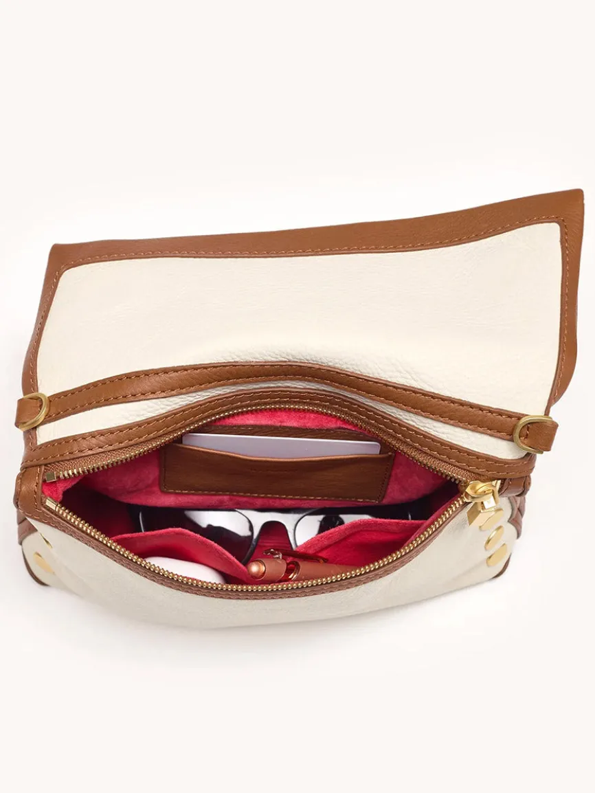 Hammitt Los Angeles VIP Medium Clutch in Courtyard Cream/Brushed Gold