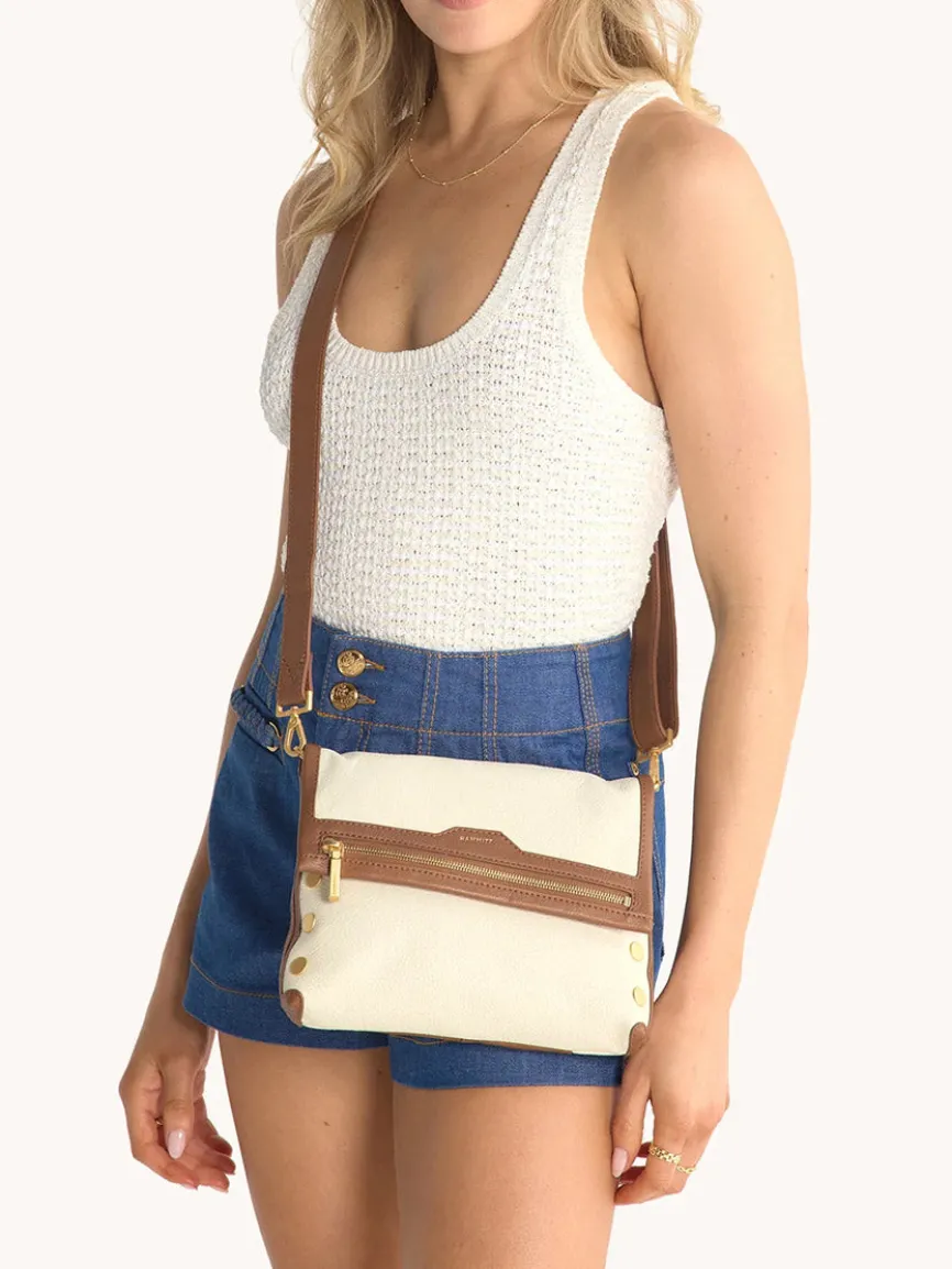 Hammitt Los Angeles VIP Medium Clutch in Courtyard Cream/Brushed Gold